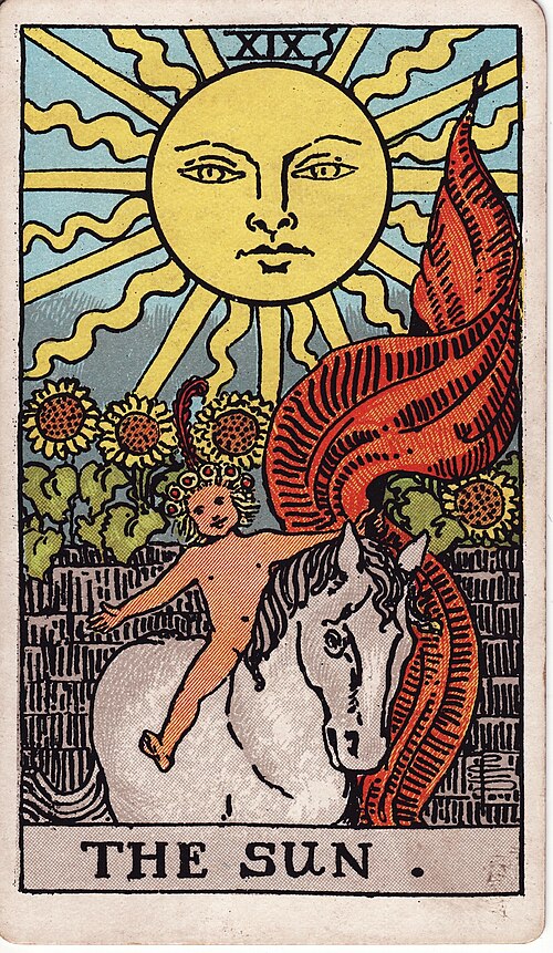 The Sun, traditional Rider–Waite–Smith tarot card